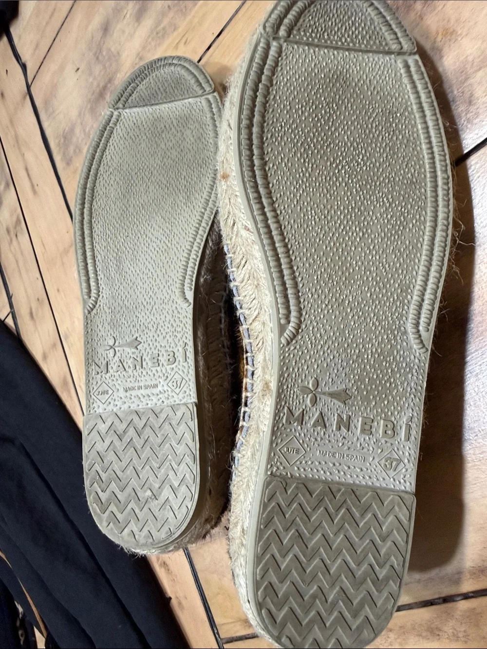 MANEBI Serengeti Calf Hair Double Sole Espadrilles Leopard Print